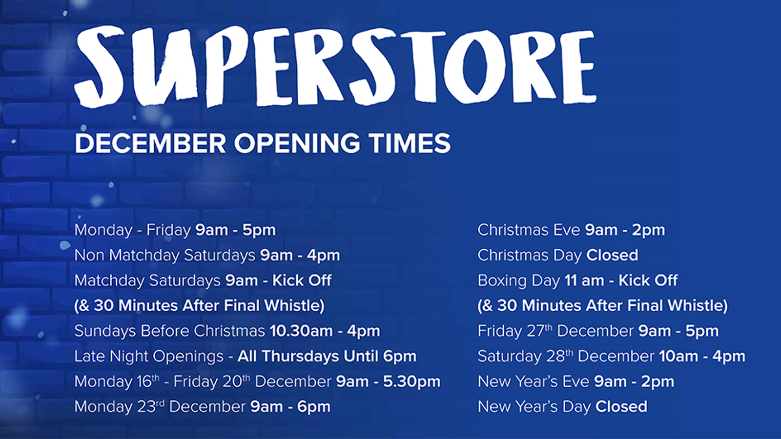 Superstore xmas times