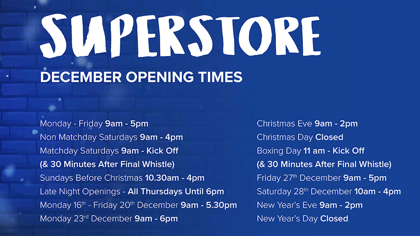 Cardiff City FC Superstore: Weekend Opening Hours